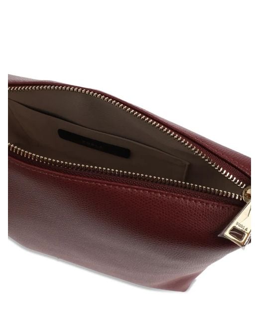 Furla Purple Tonie Leather Shoulder Bag