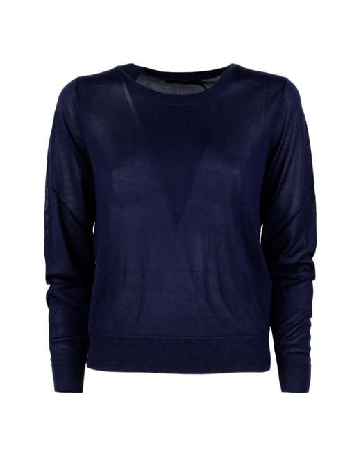 Seventy Blue Crew-Neck Sweater