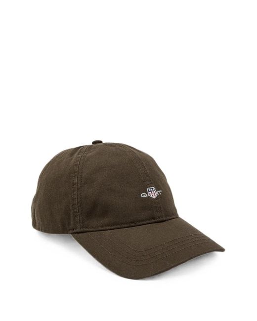 Gant Brown Logo-Embroidered Baseball Cap for men