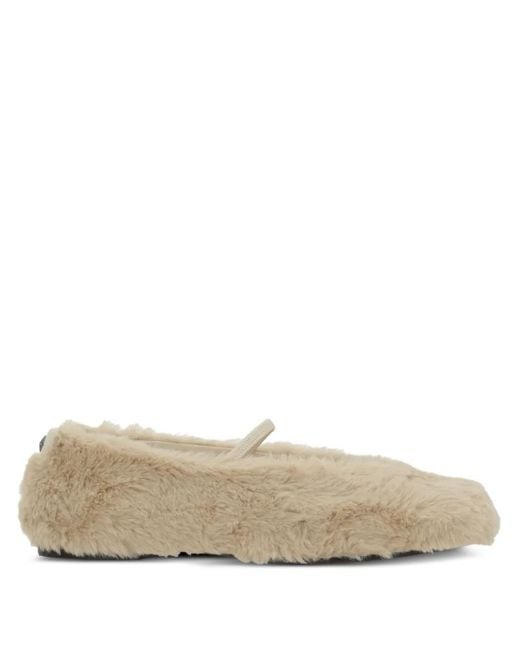 NODALETO Multicolor Cindy Faux-Fur Ballet Flats