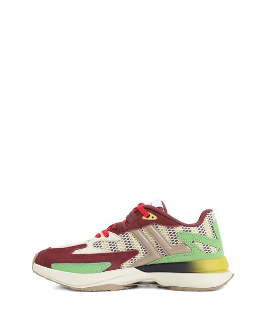 Lanvin Green Jla Mesh-Panel Sneakers