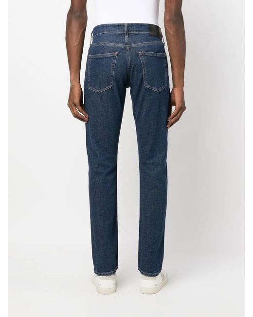 Calvin Klein Blue Mid-Rise Slim-Fit Jeans for men