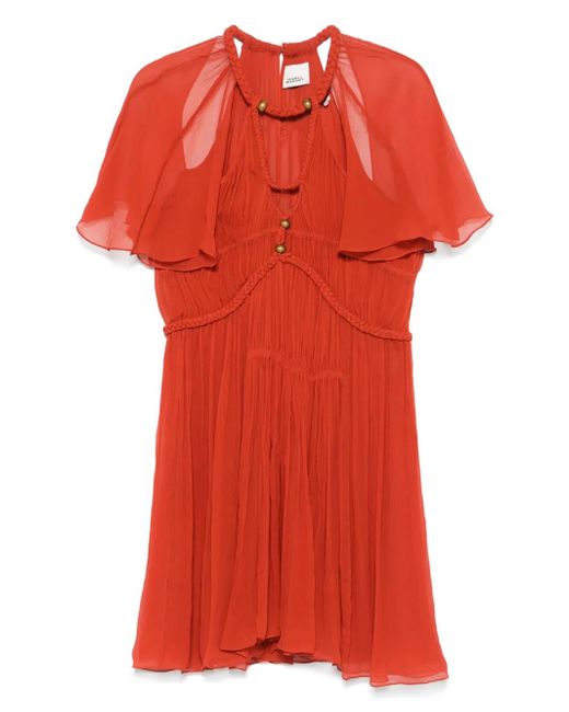 Isabel Marant Red Ranadial Short Dress