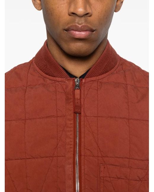 Stone Island Orange Giubbotto Senza Maniche for men