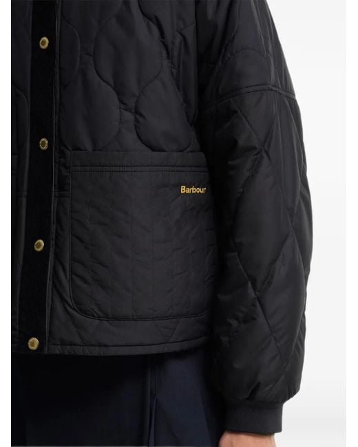 Barbour Black Quilted Reversible Jacket