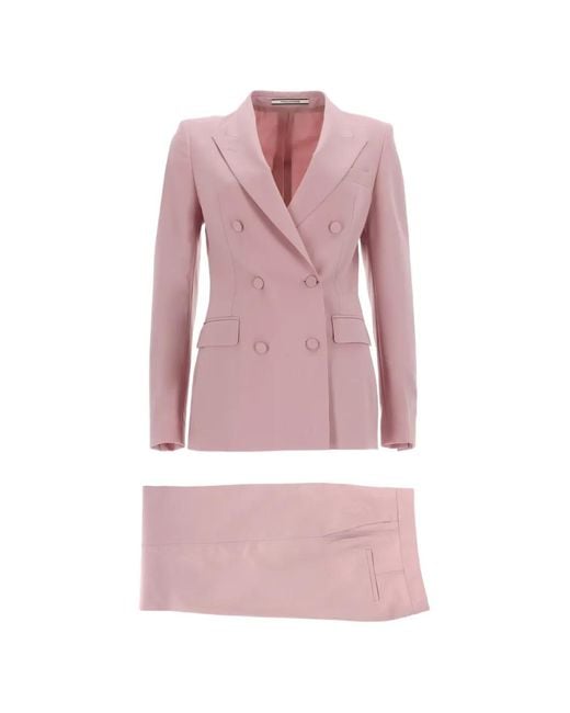 Tagliatore Pink Doppelreihiger Anzug