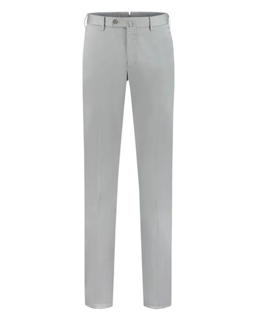 PT Torino Gray Button-Fastening Trousers for men