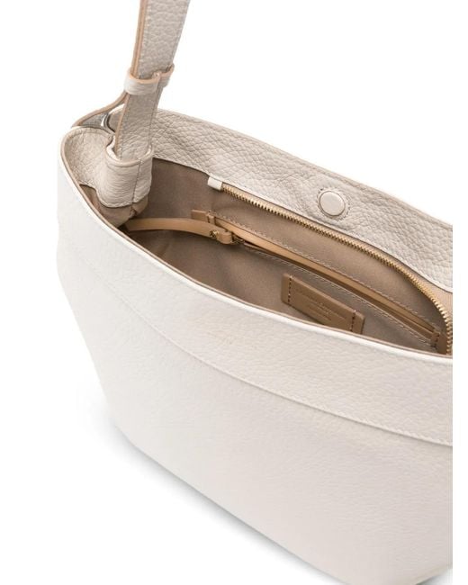 Gianni Chiarini White Sac Porté Épaule Selena En Cuir Grainé