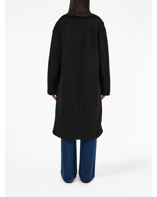 Apparis Anouk Faux-fur Coat in Black | Lyst