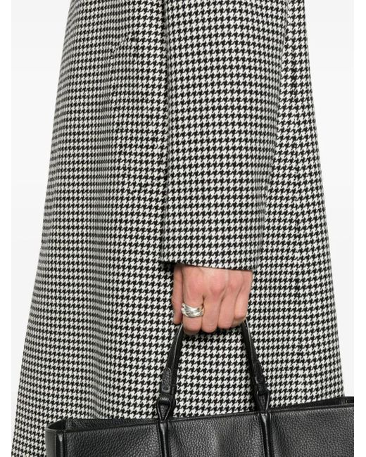 Abrigo Con Motivo Pied De Poule Lardini de hombre de color Gray