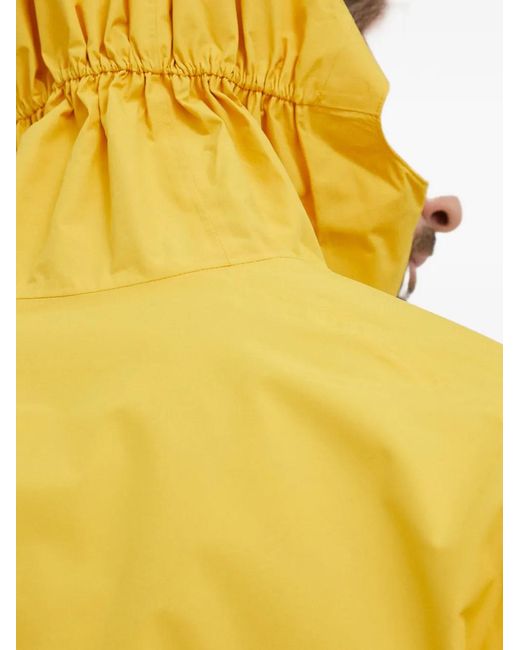 Salewa Yellow Hooded Zip Jacket for men