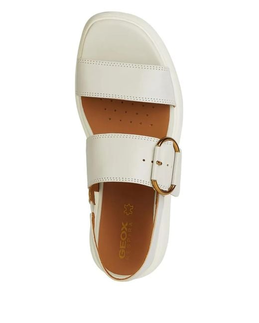 Geox White 55Mm Spherica Platform Sandals