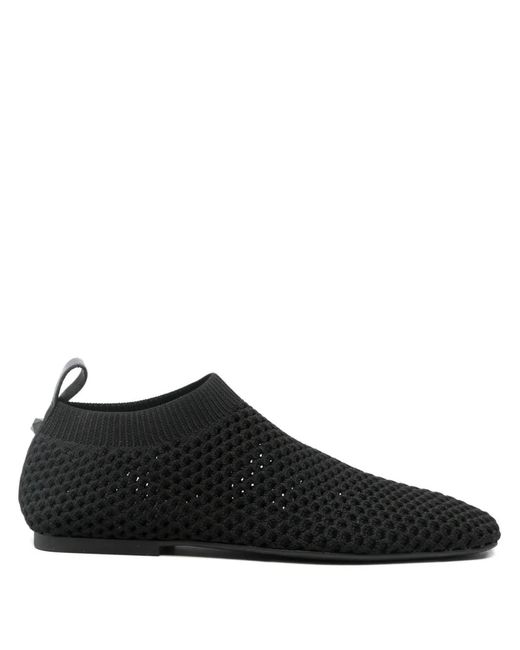 Ash Black Baby Square-Toe Ballet Flats