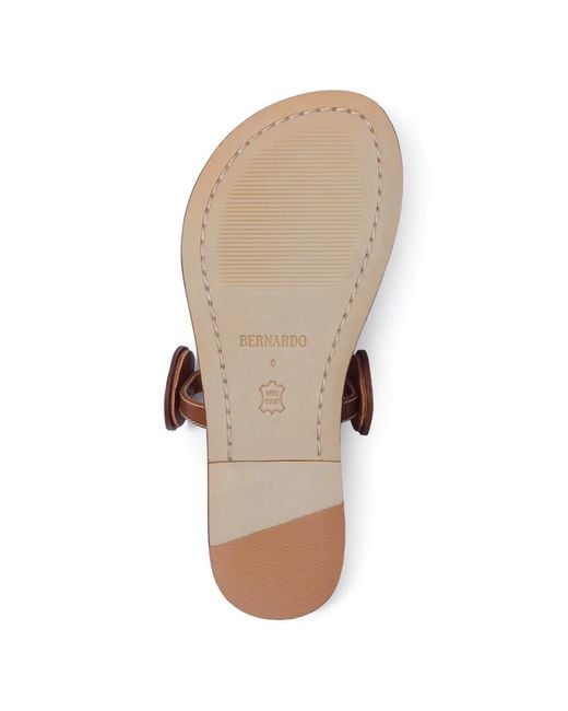 Bernardo White New Moon Round-Toe Sandals