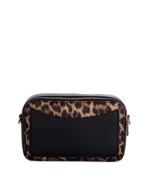 Liu Jo Brown Animal-Print Crossbody Bag
