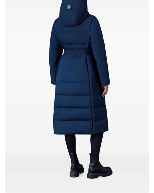 Mackage Blue Shyla-Nfz Quilted Belted Coat