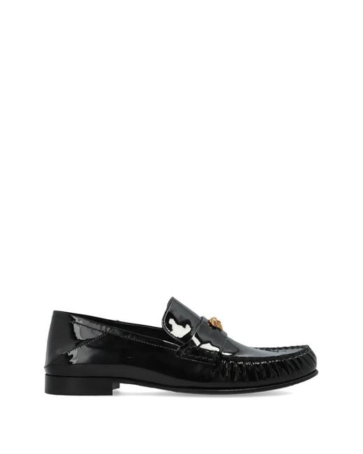 Versace Black Medusa-Detail Loafers
