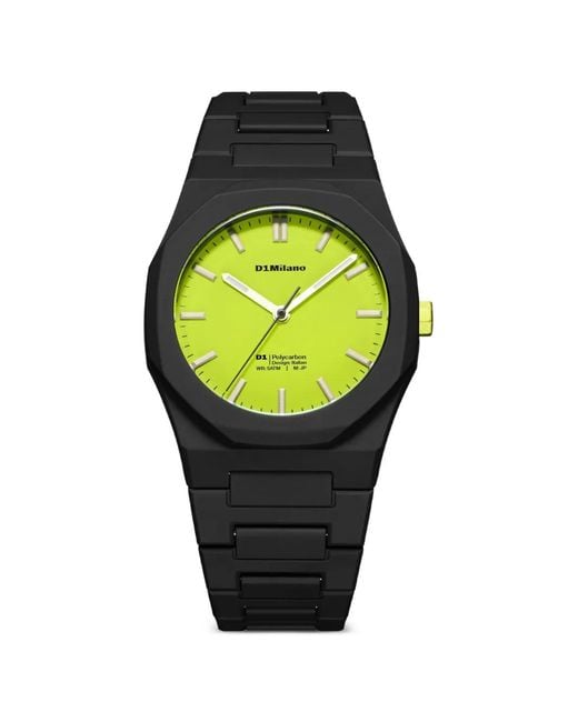 D1 Milano Yellow Polycarbon Spectrum Shift 40.5Mm Watch