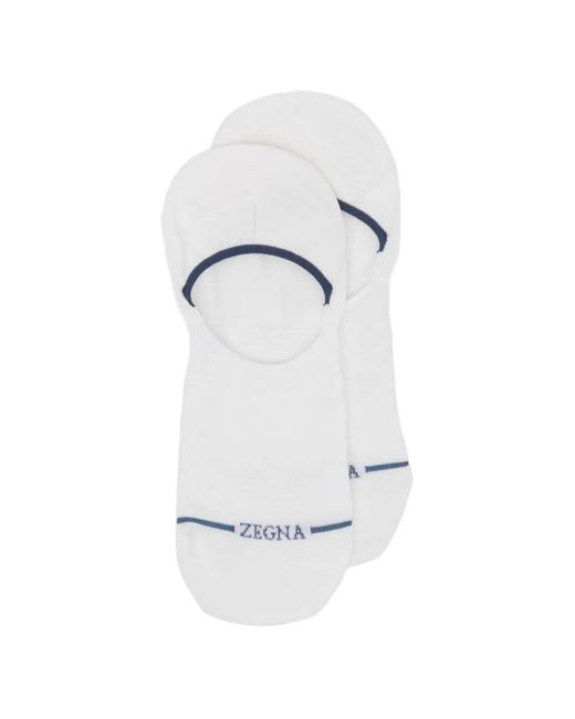 Zegna White Chaussettes Sporty Soul for men