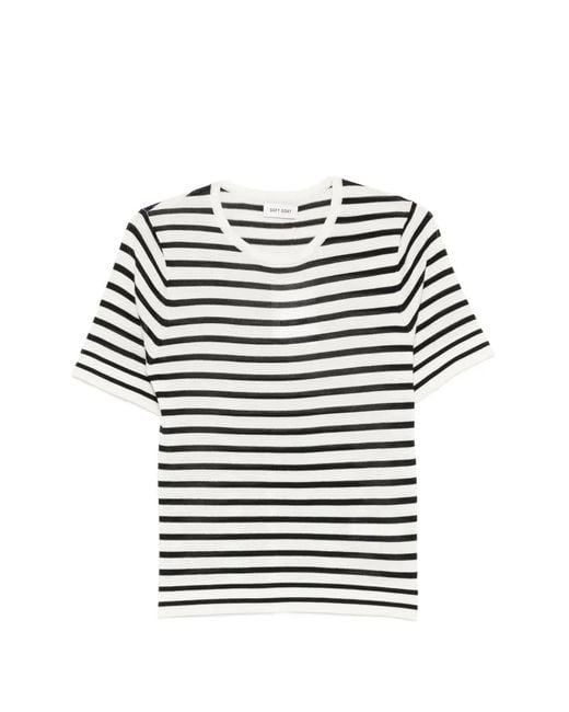 Soft Goat Natural Striped T-Shirt