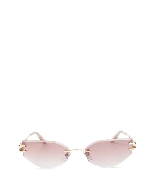 Occhiali Da Sole Squadrati di Chopard in Pink