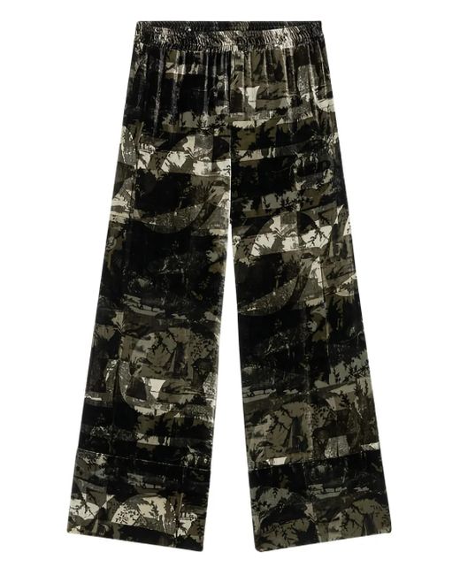 Pierre Louis Mascia Black Kanada Hose aus Samt