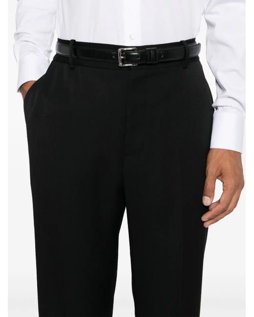 McQueen Black Tuxedocigarette Trousers for men
