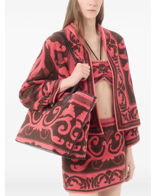 Valentino Garavani Red Dessus En Tissu Éponge