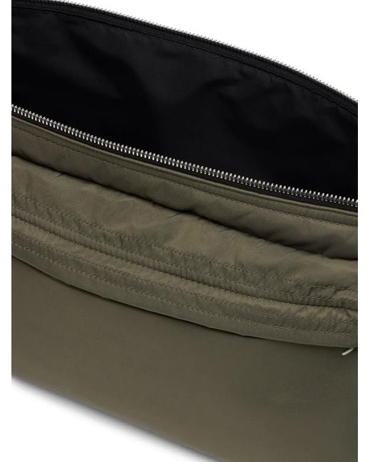 Maison Margiela Gray Four-Stitch Zip Line Shoulder Bag