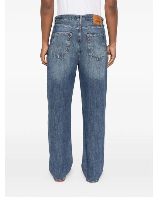 Vaqueros Con Parche Del Logo Levi's de hombre de color Blue
