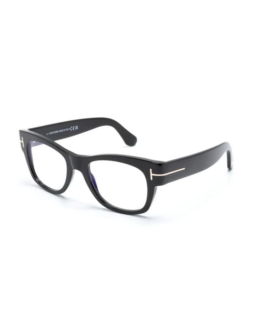 Tom Ford Brown Ft5040B Square-Frame Glasses