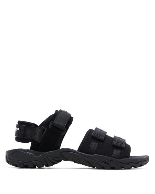 Comme des Garçons Black Logo-appliqué Touch-strap Sandals for men