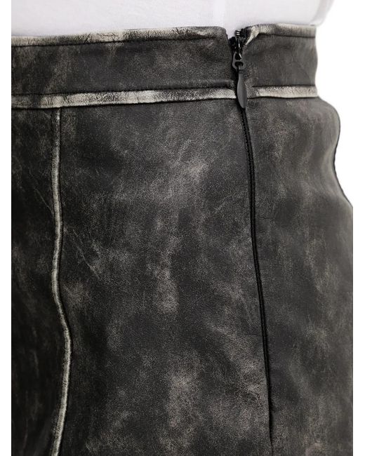 Guess Gray Panelled Mini Skirt