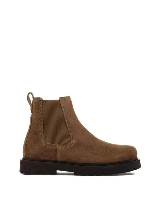 Birkenstock Brown Bottines Highwood À Design Côtelé Et Languette