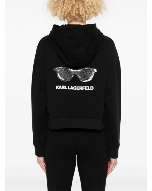 Karl Lagerfeld ロゴ パーカー Black