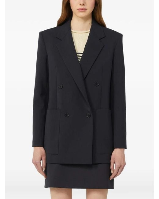 Weekend by Maxmara Black Eloce Double-Breasted Blazer