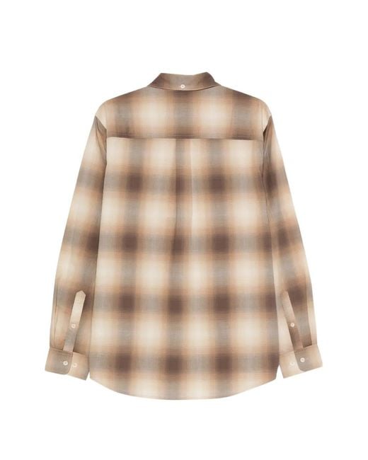 Les Deux Natural Kent Check-Pattern Button-Down Shirt for men