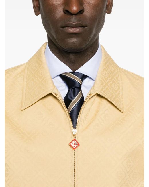 Casablanca Jack Met Logopatroon En Rits in het Natural voor heren