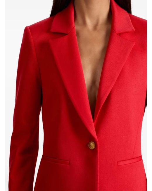 Alice + Olivia Red Cary Fitted Blazer