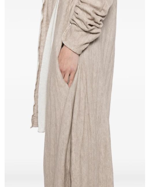Ma+ White Asymmetric Coat