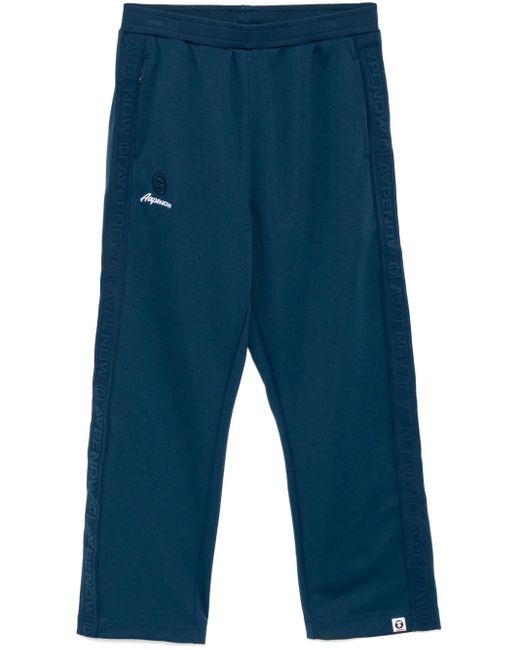 Pantalon De Jogging À Logo Moonface Aape By A Bathing Ape pour homme en coloris Blue