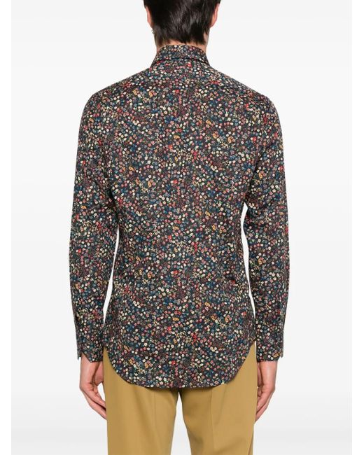Camicia A Fiori di Paul Smith in Gray da Uomo