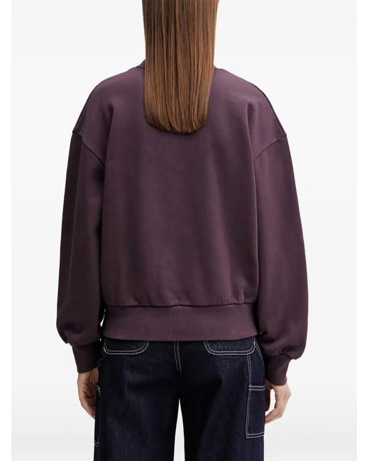 Carhartt Purple Casey Logo-Embroidered Sweatshirt