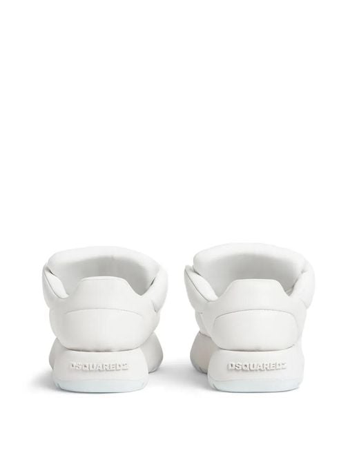 DSquared² White Inflated-Effect Low-Top Sneakers for men