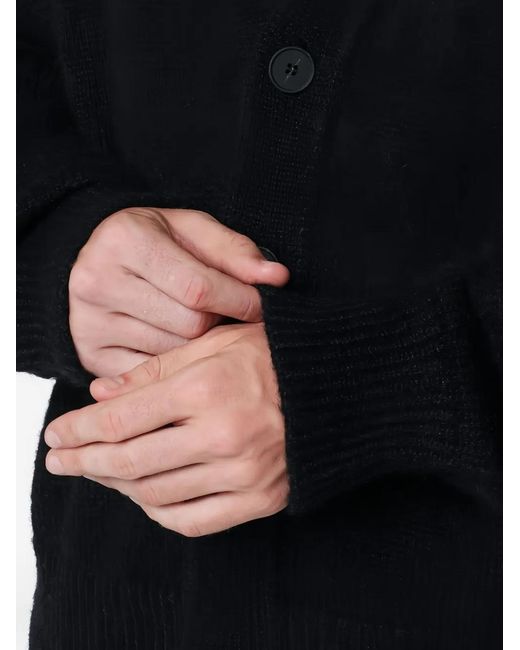 Studio Nicholson Black Trey Cardigan for men
