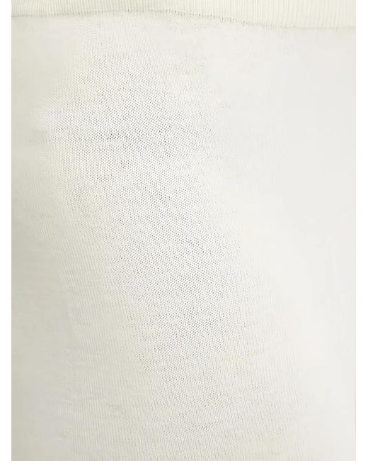 Benetton White Wide-Leg Trousers