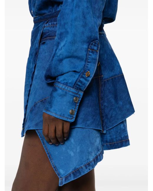 Vivienne Westwood Blue Meghan Faded Mini Dress
