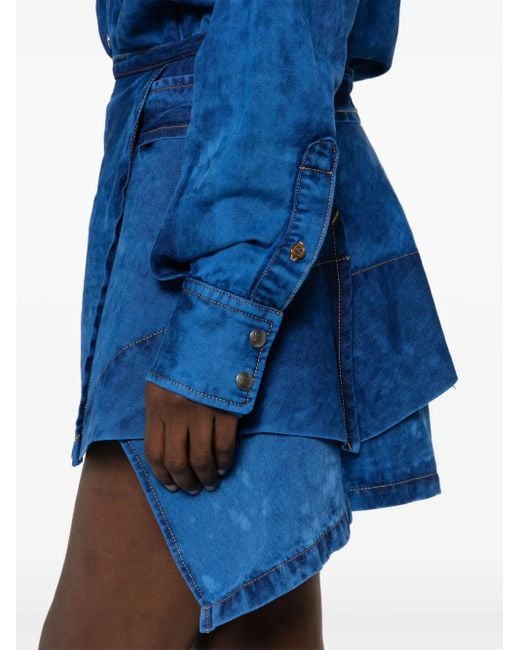 Vivienne Westwood Blue Meghan Faded Mini Dress