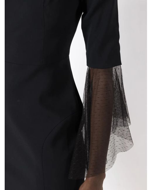 Lethicia Bronstein Anne チュールスリーブ ドレス Black