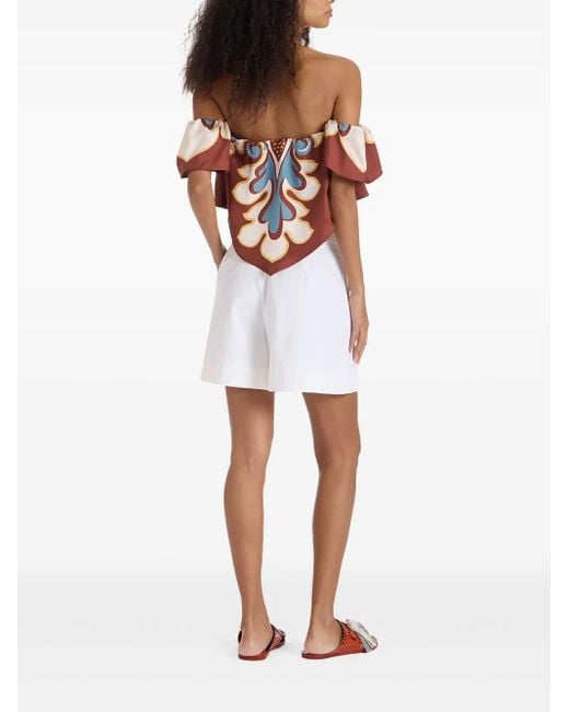 LaDoubleJ White Cotton Shorts